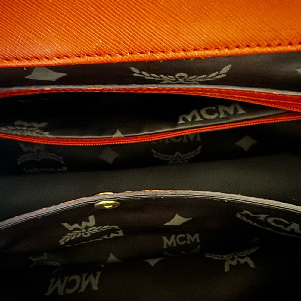 MCM Leather Satchel/ Crossbody Bag - Picture 12 of 16